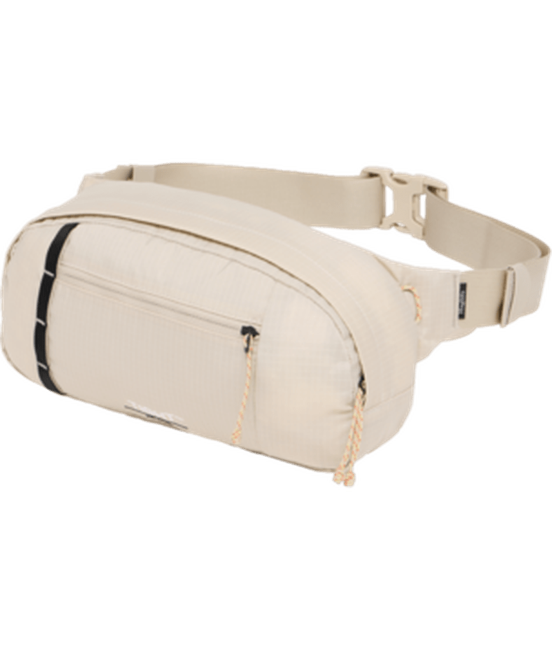 Ljusbeige Tight Hip Pack midjeväska med svart rem och justerbart bälte