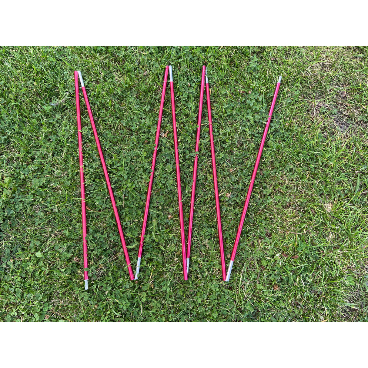 Reservbåge tält aluminium röd