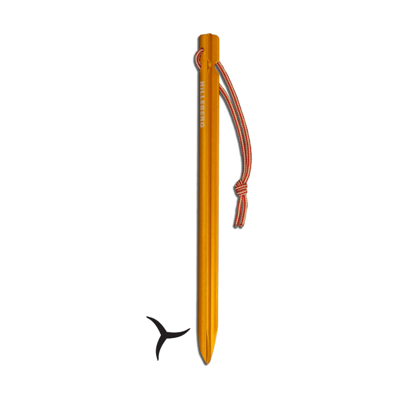 Hilleberg Y-PEG ultralätt tältpinne i anodiserat aluminium med Y-profil och linslinga