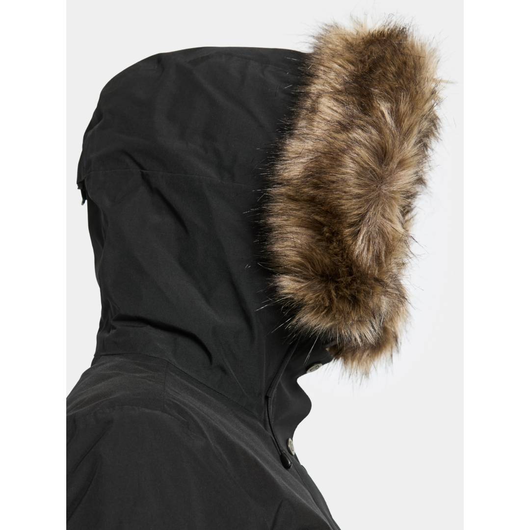 Erika Parka 3 Black Hood Closeup