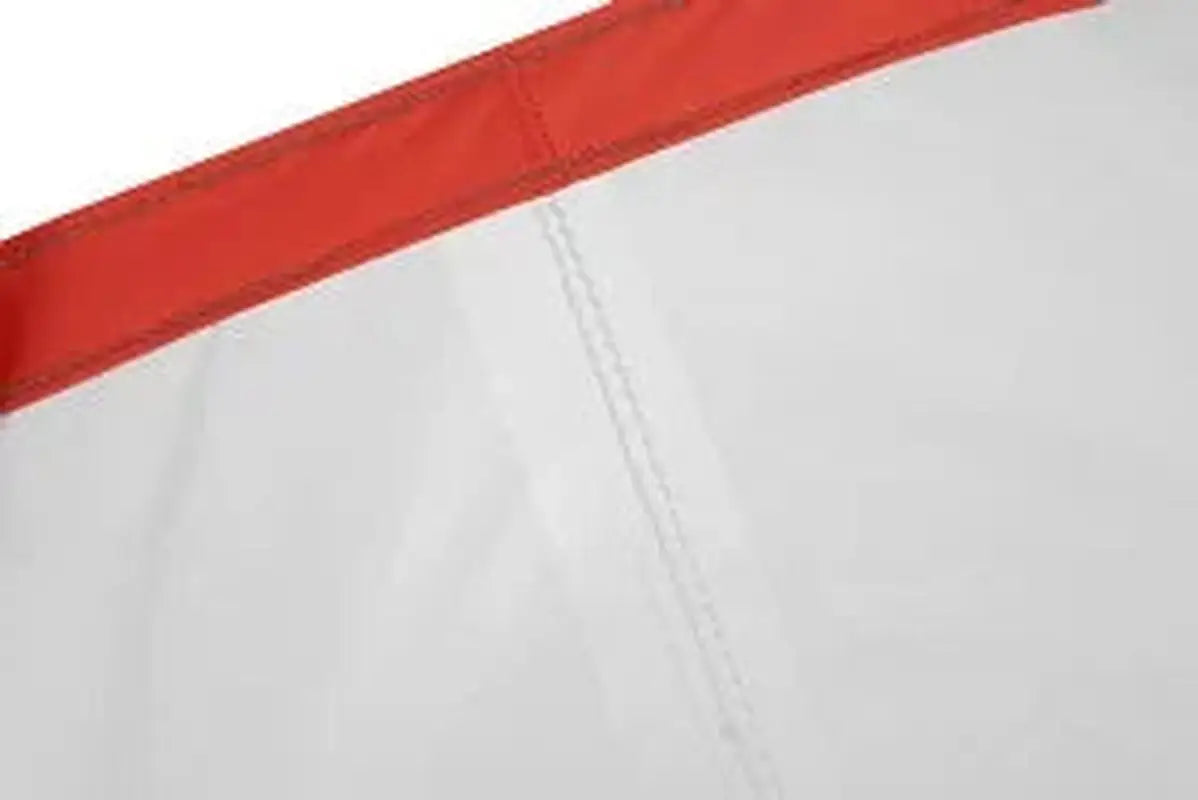 Close up of white TPU window panel on orange dry bag