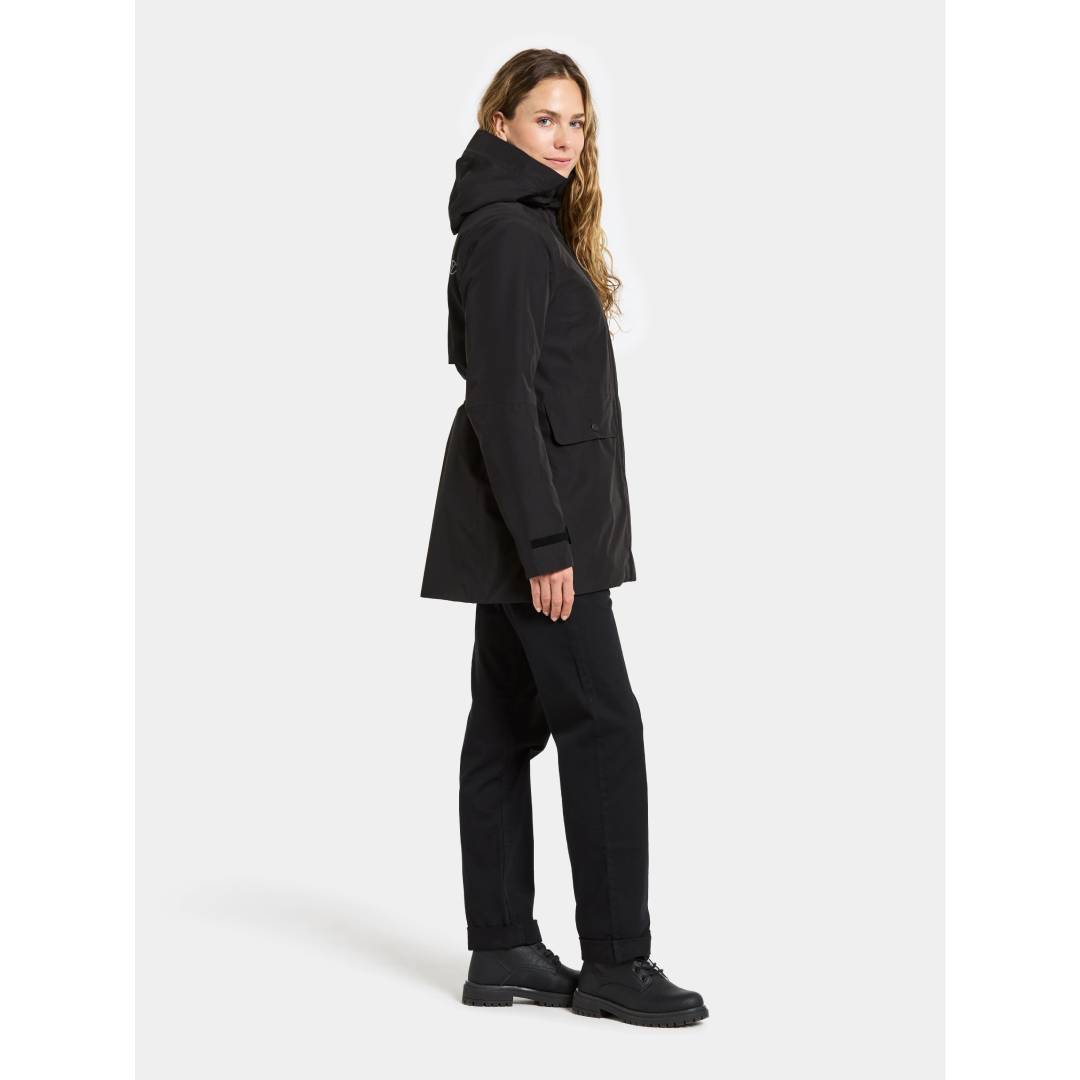 Tuva Womens Parka Black Right1