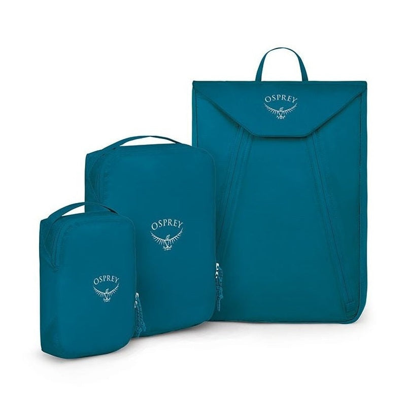 Turkos Osprey Ultralight Starter Set med packkub och klädfodral