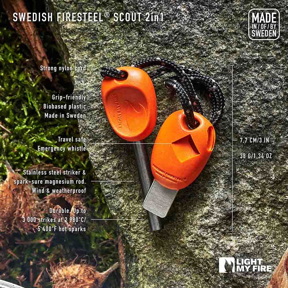 Swedish FireSteel Scout 2in1