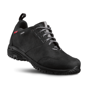 Svarta vattentäta vandringsskor i nubuck med GORE-TEX