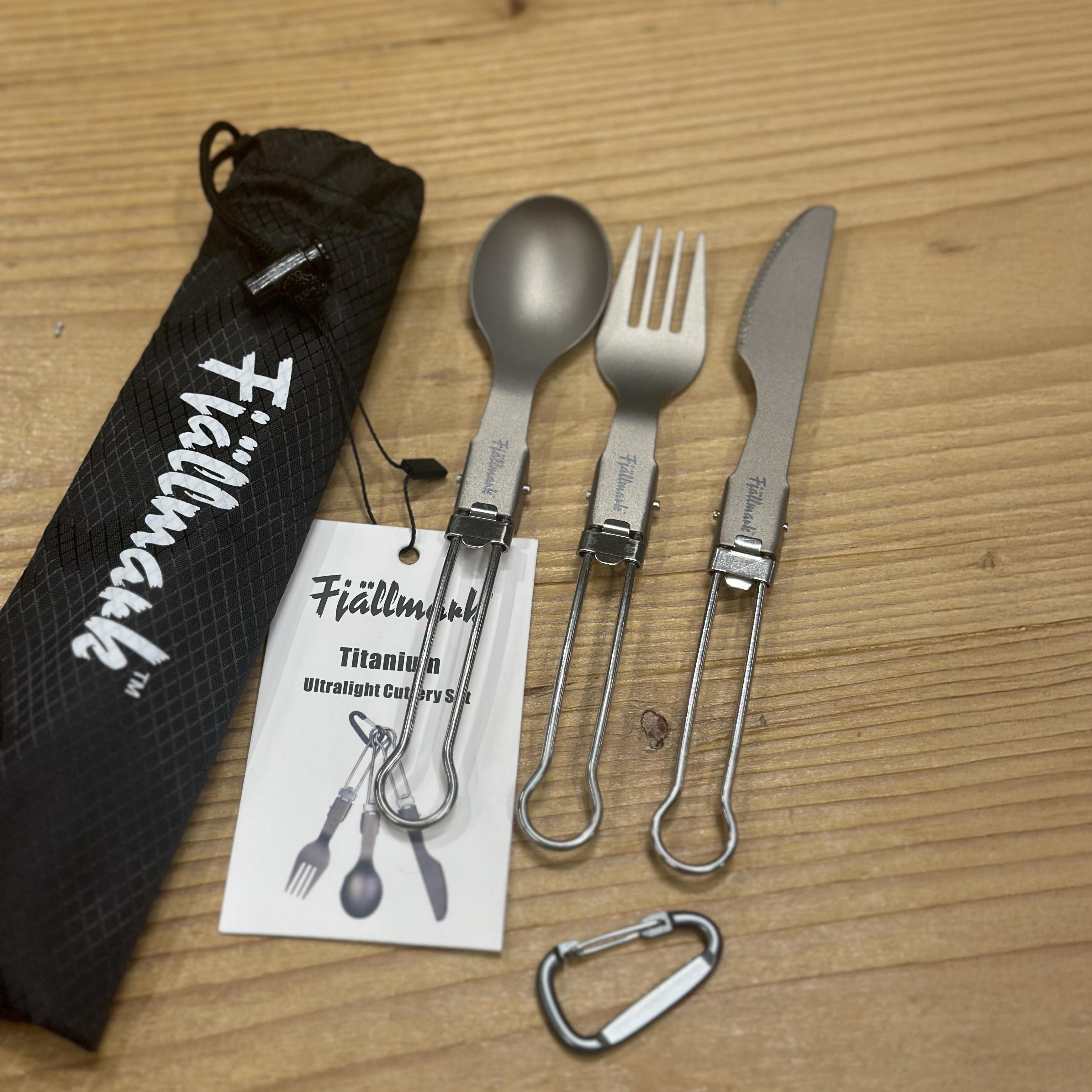 Ultralätt bestick-set i titan