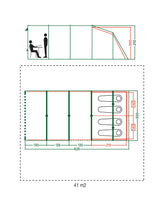 Meadowood 4 Long Tunneltält