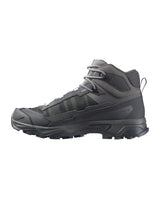 Salomon X Ultra 5 Mid vandringskänga helt svart med texturerad mesh-överdel