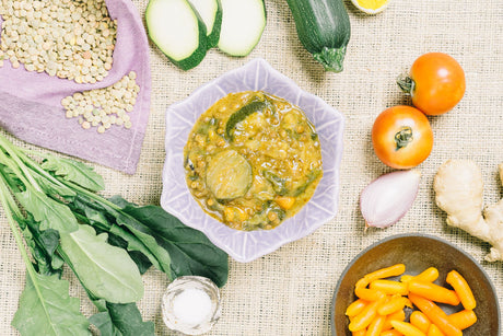 Vegansk curry med gröna linser SH