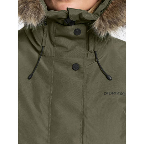 Erika Parka 3 Deep Green Neck
