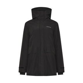 Tuva Womens Parka Black Front2